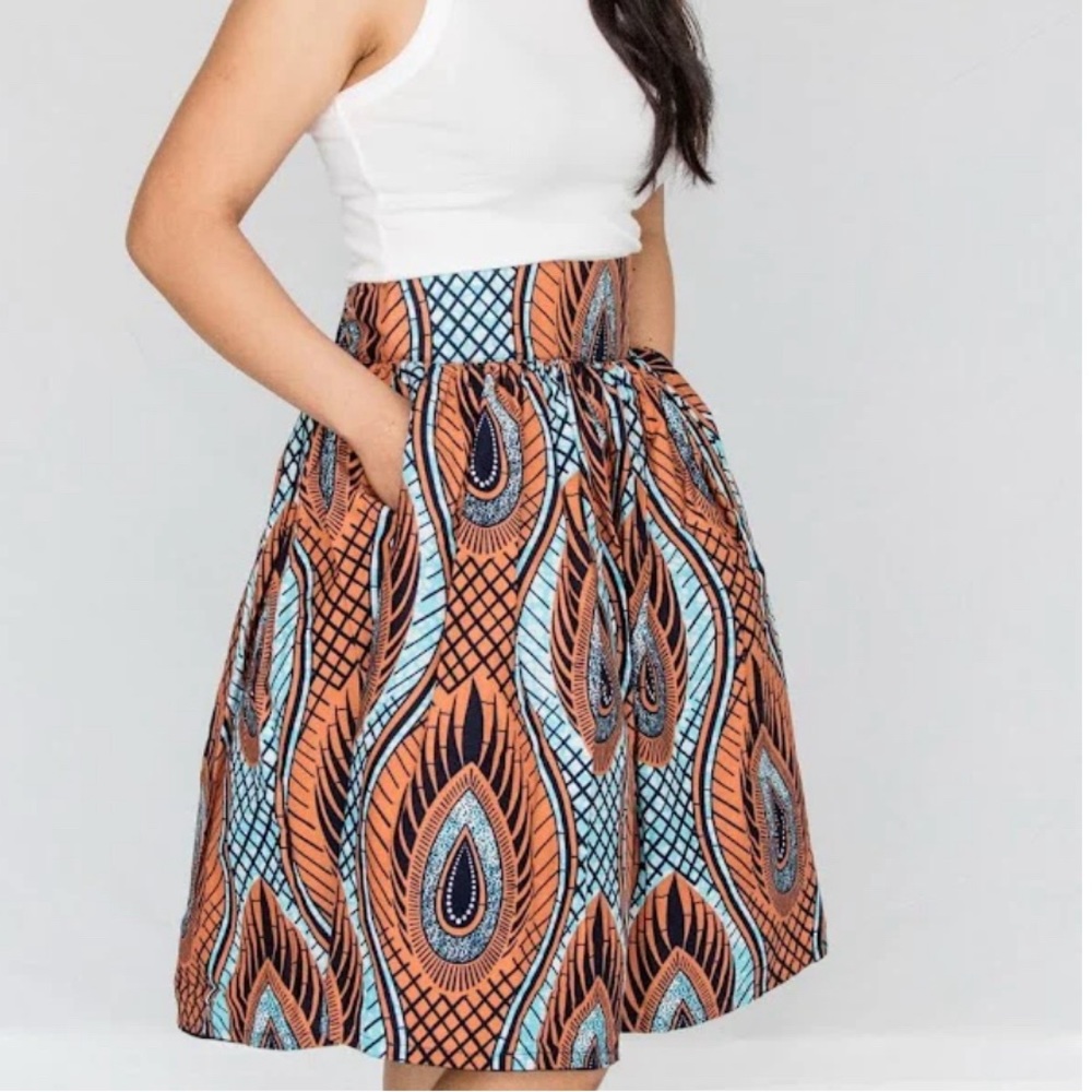 Colorful Midi Skirt